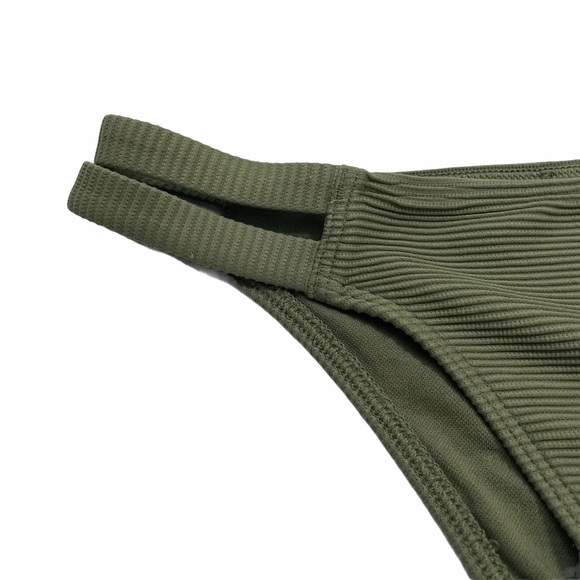 Abercrombie Olive Ribbed Bikini Bottom (SZ XS) - Picture 2 of 7